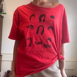 Women in music Red Graphic tee
